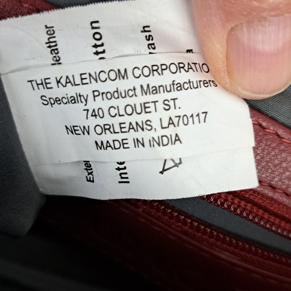 Hadaki Katy's Xbody Deep Red Leather Crossbody Bag - Picture 13 of 16